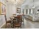 Casual dining area, open to living room at 152 Travis Ln, Davenport, FL 33837