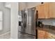 Stainless steel refrigerator with ice and water dispenser at 152 Travis Ln, Davenport, FL 33837