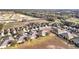 From above, this scene features houses in a planned community, trees dotting the landscape, and open spaces that enhance the setting at 22004 Belgian Ct, Mount Dora, FL 32757