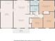 Detailed floor plan showcasing the layout of the home, including dimensions of rooms and hallways at 1531 Ne 38Th St, Ocala, FL 34479