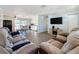 The open-concept living space offers a seamless flow between the living room and dining area at 1531 Ne 38Th St, Ocala, FL 34479