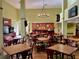 Well-lit breakfast area with tables, chairs and buffet bar at 3000 Maingate Ln # 420, Kissimmee, FL 34747
