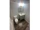 Bathroom features a vanity sink, white toilet, and modern lighting at 722 E Michigan St # 145, Orlando, FL 32806