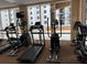 Community gym featuring a variety of cardio equipment including treadmills and elliptical machines at 1425 Ocean Shore Blvd # 402, Ormond Beach, FL 32176
