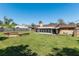 Expansive backyard featuring a screened-in porch, lush lawn, and inviting fire pit area, perfect for outdoor entertaining at 3200 Se 34Th St, Ocala, FL 34471