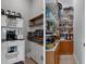 Well-organized pantry with shelving, cabinetry, and ample storage space for food items at 8534 Sw 59Th Lane Rd, Ocala, FL 34481