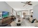 Open-concept living area with a view of the kitchen and dining area at 5228 Luisa Ct, St Cloud, FL 34771