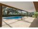 The screened pool provides a place to relax in the sun, while staying bug free at 3815 Se 25Th St, Bushnell, FL 33513