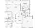 Detailed floor plan showcasing the layout of the bedrooms, living spaces, and bathrooms at 4649 Sw 103Rd Street Rd, Ocala, FL 34476