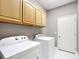 Dedicated laundry room features lots of cabinet space, and washer and dryer hookups at 4649 Sw 103Rd Street Rd, Ocala, FL 34476