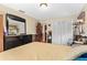 Bedroom featuring a bed, dark furniture, and a closet at 1711 Tierra Alta Dr, Lakeland, FL 33813