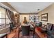 Spacious dining room with a large wooden table, comfortable seating and ample natural light at 1711 Tierra Alta Dr, Lakeland, FL 33813