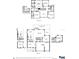 Detailed floor plan showcasing the layout of both the upper and main levels, including measurements at 3034 Cayey Way, Clermont, FL 34711