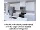 Modern kitchen with white cabinets, stainless steel appliances, and ample counter space for cooking and entertaining at 416 Harvard Ct, Dundee, FL 33838