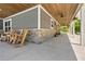 Inviting porch with rocking chairs and wood ceilings; perfect for relaxing and enjoying the outdoors at 13700 Sw 108Th Ln, Dunnellon, FL 34432