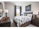 Stylish bedroom with airplane-themed bedding, decor, and a bright window at 1556 Covey Rise Ter, Winter Haven, FL 33884