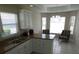 Eat-in kitchen features a breakfast nook and a peninsula with an island sink at 3806 Osprey Pointe Cir, Winter Haven, FL 33884