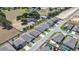 This neighborhood has many similar homes lining the street with spacious lots with some mature trees at 8471 Clearway Dr, Wildwood, FL 34785