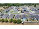 Aerial shot of homes showing cul-de-sac, yards and community layout at 8471 Clearway Dr, Wildwood, FL 34785