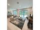 Bright living room offers an open concept with a dining area, comfortable seating, and large windows providing a view at 5240 Luisa Ct, St Cloud, FL 34771