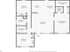 Floor plan layout of the house, displaying room dimensions and locations at 1161 Cr 443, Lake Panasoffkee, FL 33538