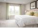Cozy bedroom with a large window, natural light, and stylish headboard at 1548 Covey Rise Ter, Winter Haven, FL 33884