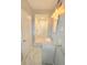 Bathroom featuring a walk-in shower, marble floors, and modern vanity at 2827 Se 2Nd St, Ocala, FL 34471