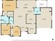 Detailed floor plan showcasing the layout of the home at 8596 Sw 108Th Place Rd, Ocala, FL 34481