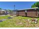 This shot shows the home's exterior and a fire pit with seating at 801 Nw 16Th Ct, Ocala, FL 34475