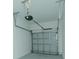 This garage features a modern door and operating hardware at 7433 Stone Creek Trl, Kissimmee, FL 34747