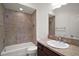 Bathroom with shower-tub combo and vanity sink at 3315 Dzuro Dr, Oxford, FL 34484