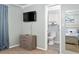 En-suite bathroom with modern fixtures conveniently connected to the bedroom for added privacy and functionality at 4851 Ne 7Th St, Ocala, FL 34470
