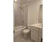 Home's bathroom featuring a shower-tub combination and a vanity with modern fixtures at 1129 Red Buckeye Ct, Deland, FL 32720