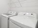 Clean, well-lit laundry area with modern appliances and storage shelving at 5281 Luisa Ct, St Cloud, FL 34771