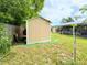 Backyard with shed and solar panels at 774 Hendrix Ave, Orlando, FL 32825