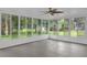 Sunroom with large windows offers ample natural light and backyard views at 3207 Cr 419, Lake Panasoffkee, FL 33538