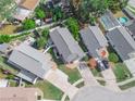 Aerial view showcasing a neighborhood with houses and landscaping at 2907 Willow Oak Ct, Kissimmee, FL 34744