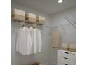 Well-organized walk-in closet with shelving, hanging rods, and storage solutions for optimal space utilization at 3245 Se 142Nd Pl, Summerfield, FL 34491