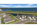 Picture of a home with an amazing aerial view of the nearby water and neighborhood at 744 Osprey Roost Dr, Lakeland, FL 33801