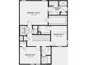Detailed floor plan showcasing the layout of the second floor featuring bedrooms, bathrooms, and laundry room at 5133 Forget Me Not Ave, Lake Hamilton, FL 33851