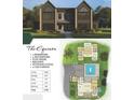 Exterior elevation with floor plan showing modern home design with spacious layout and outdoor features at 2716 Delphi Hills Way, Lakeland, FL 33812
