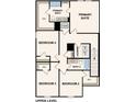 Upper level floor plan with primary suite, two additional bedrooms, and laundry at 1005 Ambleside Dr, Haines City, FL 33844