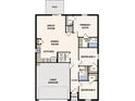 Spacious floor plan featuring 3 bedrooms, 2 baths, open living area, kitchen, and 2-car garage at 2507 Nw 23Rd Ave, Ocala, FL 34475