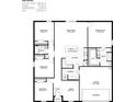 Layout featuring a spacious great room, kitchen, owner's suite, and three additional bedrooms at 1910 Michigan Dr, Poinciana, FL 34759