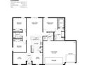 Detailed floor plan showcasing the layout of the 3-bedroom home, including the kitchen and great room at 2326 Sw 147Th Place Rd, Ocala, FL 34473