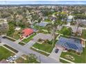 Aerial view of homes in a residential neighborhood at 928 George Hecker Dr, South Daytona, FL 32119