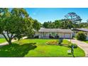 Inviting single-story home with a well-manicured lawn, mature tree and cozy front porch at 1705 Cordova Ave, Daytona Beach, FL 32117