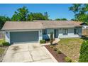 Well-maintained single-story home with an attached garage and tidy landscaping at 1197 Stillwood Ct, Port Orange, FL 32129