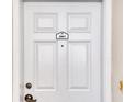 Close-up of the white unit door, showcasing the unit number and design at 2937 S Atlantic Ave # 2001, Daytona Beach, FL 32118