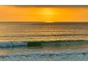 Sunrise over the ocean, a golden horizon reflecting off the waves, sea birds flying across the water at 1504 N Atlantic Ave, Daytona Beach, FL 32118